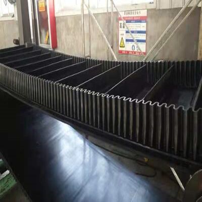 comprar Faixa transportadora de parede lateral ondulada preta para transporte de grande inclinação online manufacture