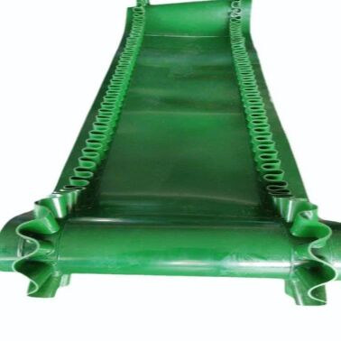 comprar Cinturão transportador inclinado verde 2 com largura de banda de 1200 mm para transporte de alto ângulo online manufacture