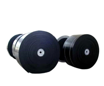 Correias transportadoras de borracha de nylon do poliéster NN 7 camadas 8.0mm pretos