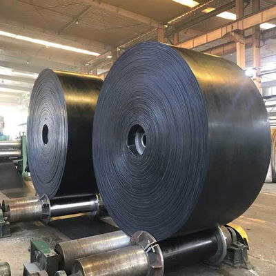 Cinturão transportador de cordão de aço anti-destruição preto ST1000 Cinturão transportador de corda de arame para aplicações pesadas