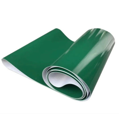 3 camadas de cinto de PVC 5000mm comprimento cinto transportador verde resistente a intempéries para a indústria alimentar