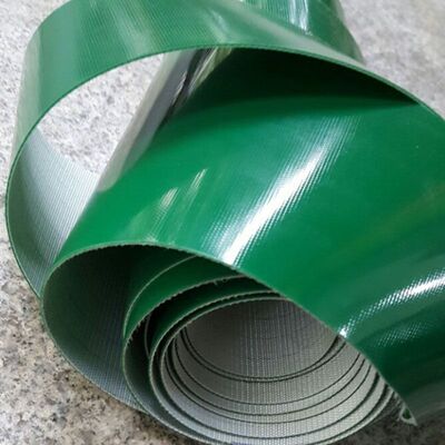 Verde durável de pouco peso do PVC da correia transportadora do cigarro 4 dobras