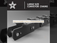 Shot Peening 40Cr Cranked Link Chain para Carga de Paver